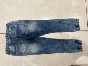 Denim Jogger Pants