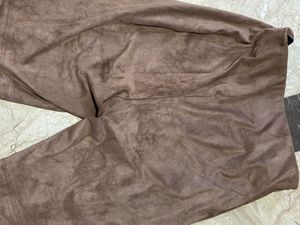 Brown faux Suede Style jeggings