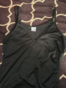 Black Slit Maxi Dress Sss