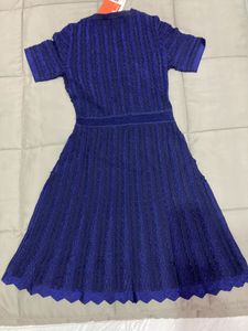 Label Ritu Kumar Blue Solid Dress