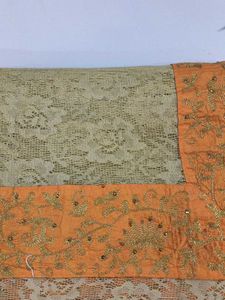 Elegant Lace Saree with Embroidery