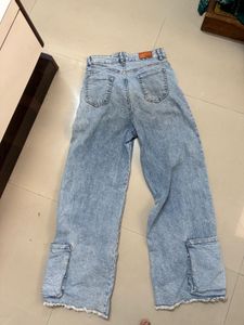 Wide Leg Acid Wash Jeans