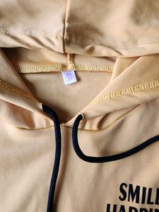 Stylish Yellow Graphic Hoodie