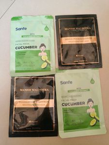 Combo Of 4 Sheet Masks