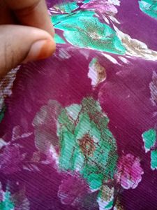 Floral Print Saree