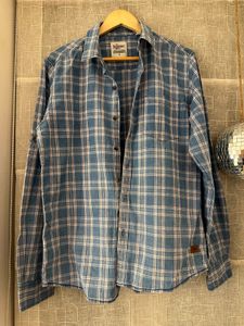 Blue Plaid Casual Shirt