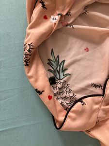 Pineapple Print Pajama Set