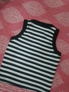 Striped Crop Tank Top