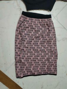 Stylish Pink skirt top