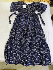 Floral Print Maxi Dress Size L