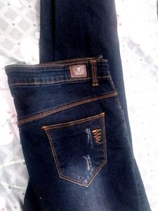 Dark Blue Denim Jeans