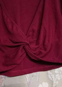 Maroon Crop Top