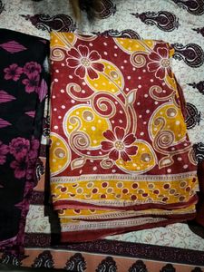 Combo Of Two Pure Cotton Sarees....