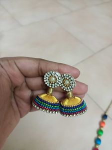 Multi Colour Thread Jewellery Set✨