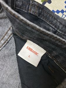 Urbanic Charcoal Grey Wide Leg Jeans