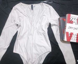 Classic White Bodysuit - Effortless Grace! 🤍