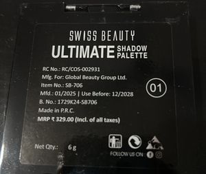 Swiss Beauty Ultimate Shadow Palette 01