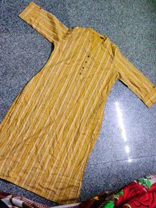Striped Yellow Kurta