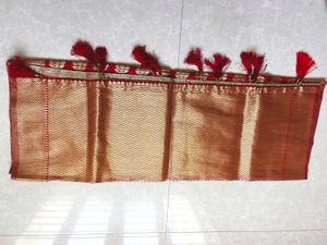Red Banarasi Silk Dupatta