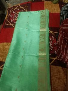 Green Saree with blouse