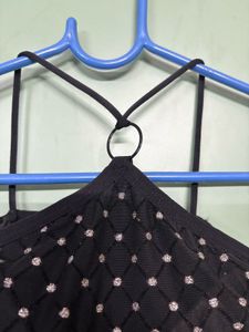 Black Halter Crop Top