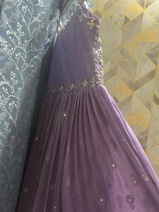 Elegant Purple Ethnic Gown