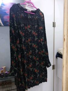 Floral Long Sleeve Mini Dress