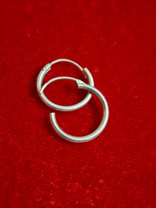 925 Silver Hoop Earrings 12mm Diameter 2mm Thick