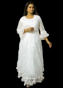 Elegant White Lace Dress