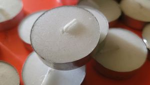 25 Pcs Tea Light White Candles