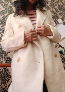 Cream Wool Overcoat: Classic and Versatile