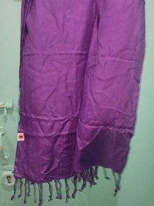 Purple Tassel Scarf