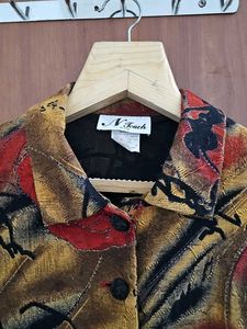 Floral Vintage Print Jacket