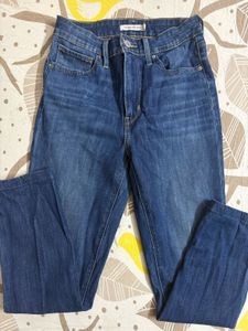Levi's High Waist Blue Denim Jeans