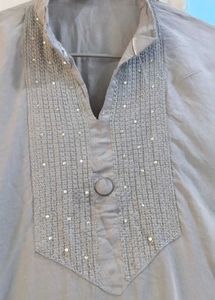 Elegant Grey Kurta