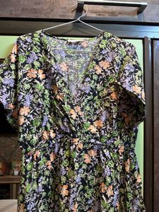 Mango Floral Midi Dress
