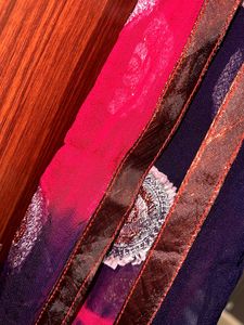 Party wear Pink &amp; Blue Dupatta