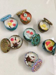 Combo Of 7 Handmade Decorative Scented Tin Candles