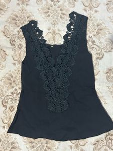 Black Lace Tank Top