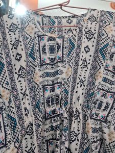 Patterned Casual Dress