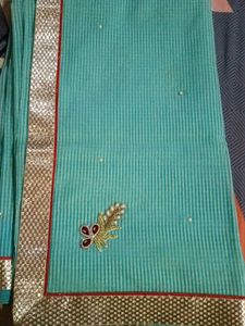 Elegant Striped Saree