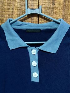 KNITPIA Navy Blue Women Top