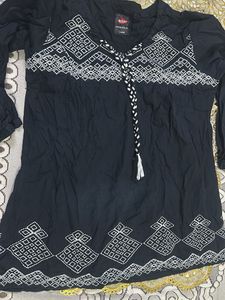 black top kurta type slightly used