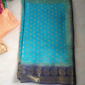 new saari with blouse