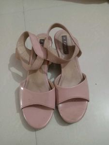 New Peach Colour Flat Heels