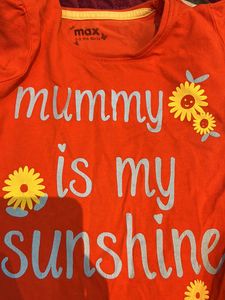 2-3 Year Old Top For Girl-three Tshirts