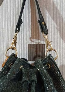 Black Bucket Bag