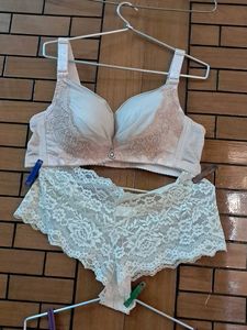 Combo Of Four Imported Fabric Bra N Panty