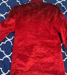 Red Velvet Party Jacket