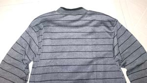Striped Gray Long Sleeve Top